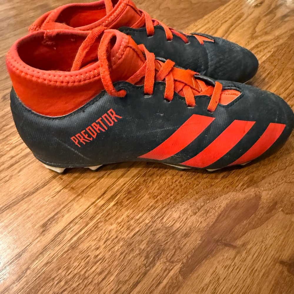 Adidas Predator Kids soccer cleats - Black and Red
